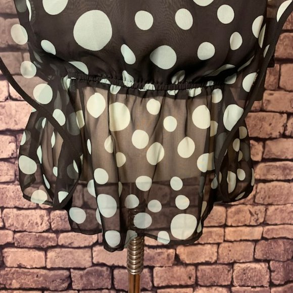 Sharagano NWT Sheer Blouse Size M - Picture 3 of 10